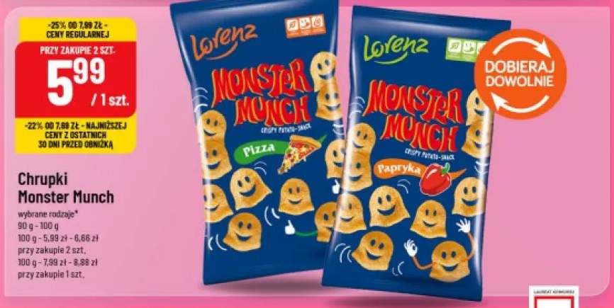 Chrupki Monster Munch Pizza Lorenz