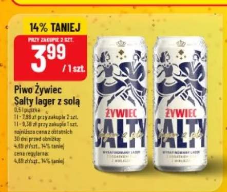 Piwo Żywiec Salty lager z solą