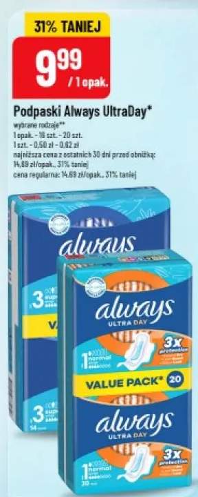 Podpaski Always UltraDay