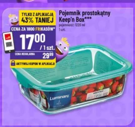 Pojemnik prostokątny Keep'n Box Luminarc 1220ml