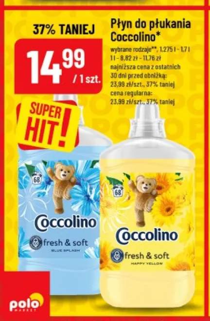 Płyn do płukania Coccolino fresh & soft happy yellow