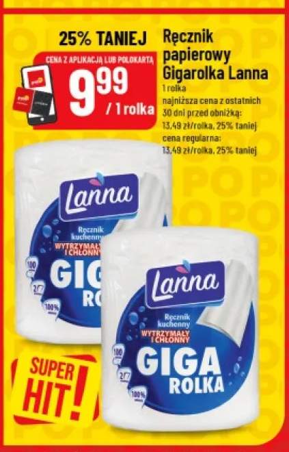 Ręcznik papierowy Gigarolka Lanna