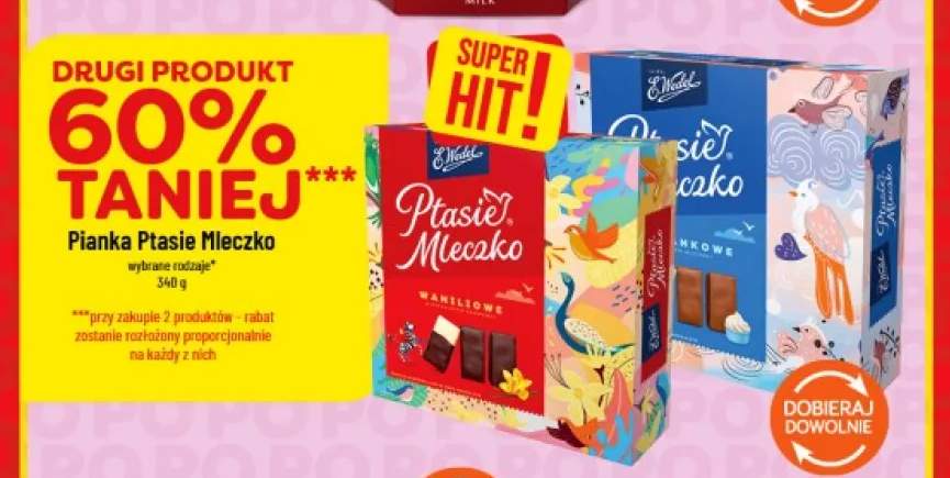 Pianka Ptasie Mleczko E.Wedel śmietankowe