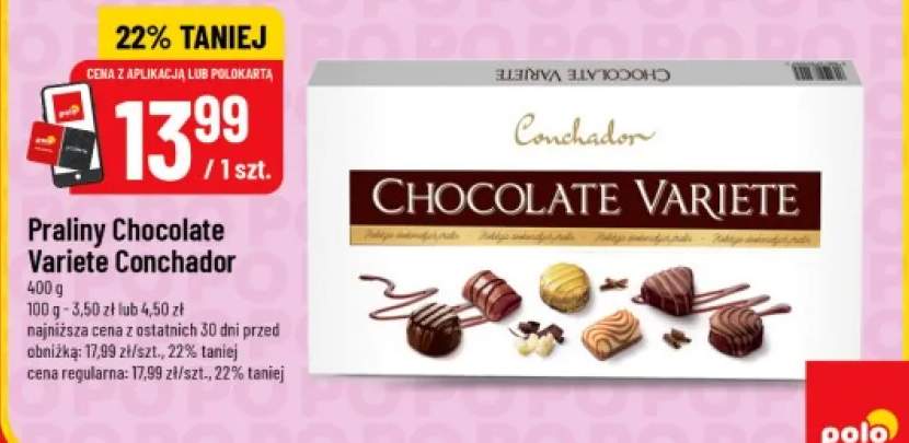 Praliny Chocolate Variete Conchador
