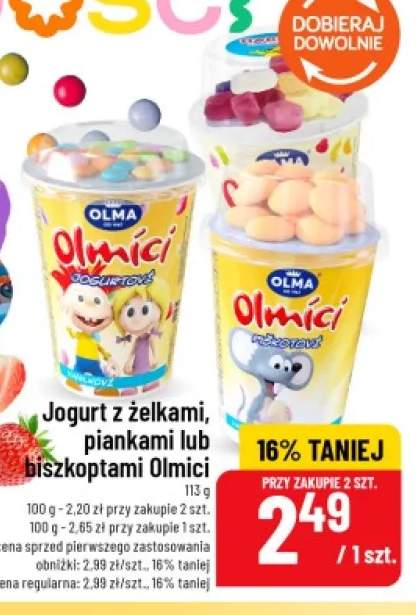 Jogurt z biszkoptami Olmíci