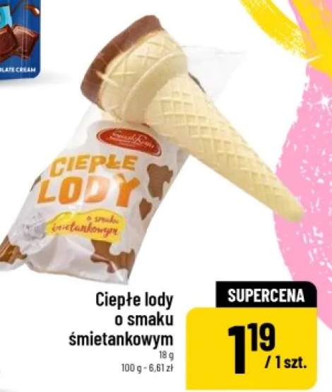 Ciepłe lody o smaku śmietankowym Smak Raju