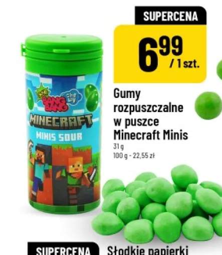 Gumy rozpuszczalne w puszce Bang Bang Minecraft Minis