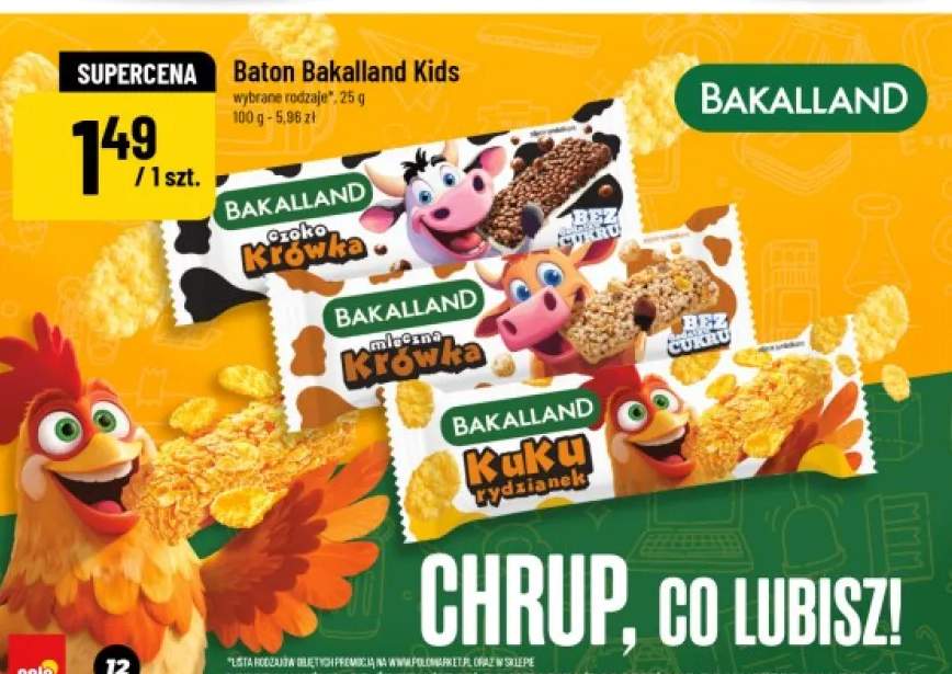 Baton Bakalland Kids Mleczna Krówka