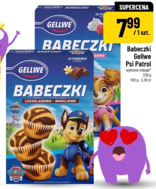 Babeczki Gellwe Psi Patrol