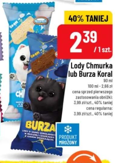 Lody Chmurka Koral 90ml