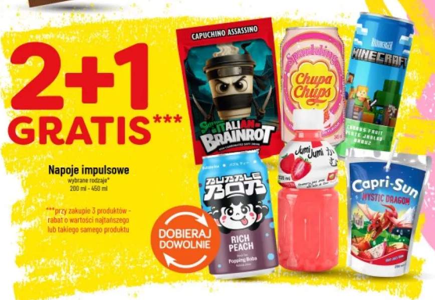 Napoje impulsowe Chupa Chups