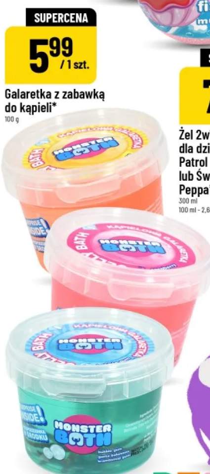Galaretka z zabawką do kąpieli Monster Bath
