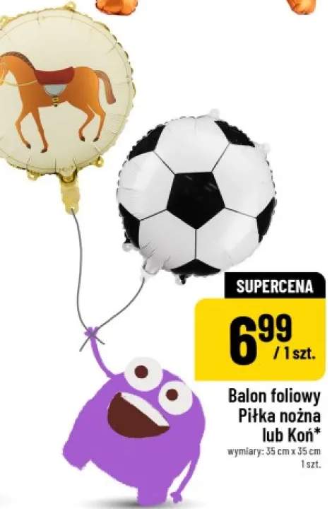 Balon foliowy Piłka nożna 35x35cm