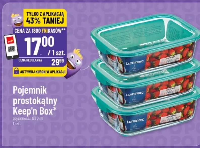 Pojemnik prostokątny Luminarc Keep'n Box 1220ml