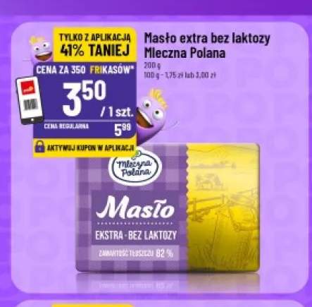 Masło extra bez laktozy Mleczna Polana