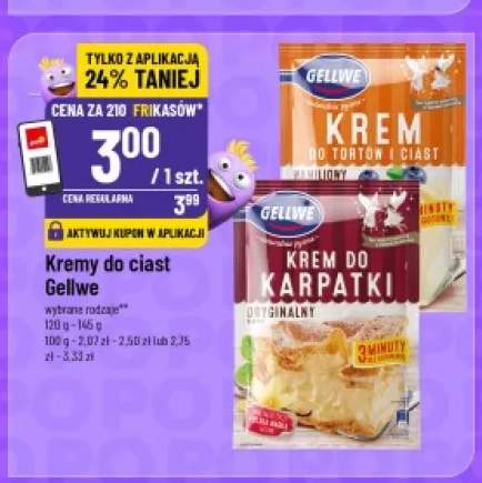 Krem do tortów i ciast waniliowy Gellwe