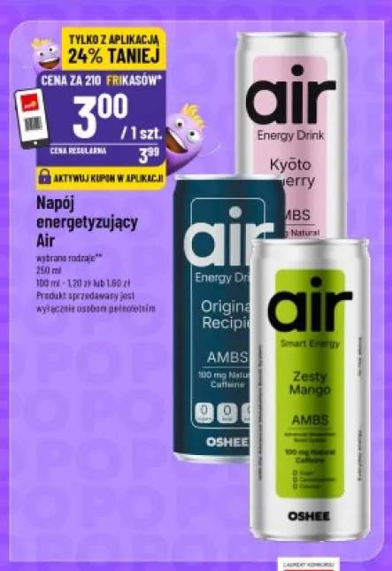 Napój energetyzujący Air Kyoto Cherry