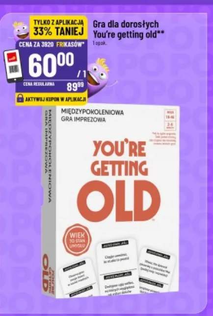 Gra dla dorosłych You're getting old