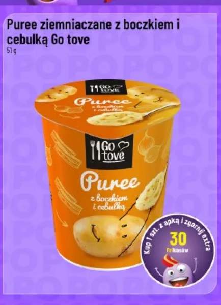 Puree ziemniaczane z boczkiem i cebulką Go tove