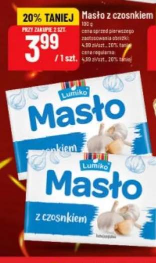 Masło z czosnkiem Lumiko