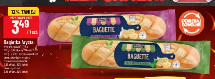 Bagietka Aryzta with butter & garlic