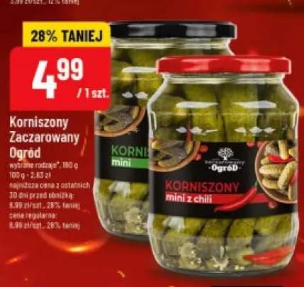 Korniszony mini z chili Zaczarowany Ogród