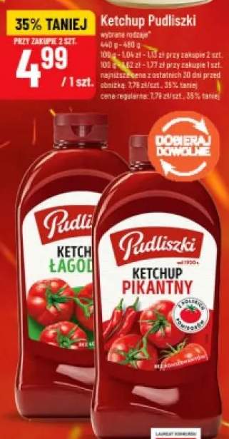 Ketchup łagodny Pudliszki