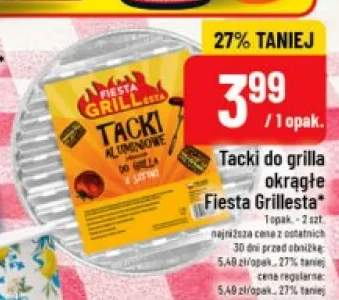 Tacki do grilla okrągłe Fiesta Grillesta