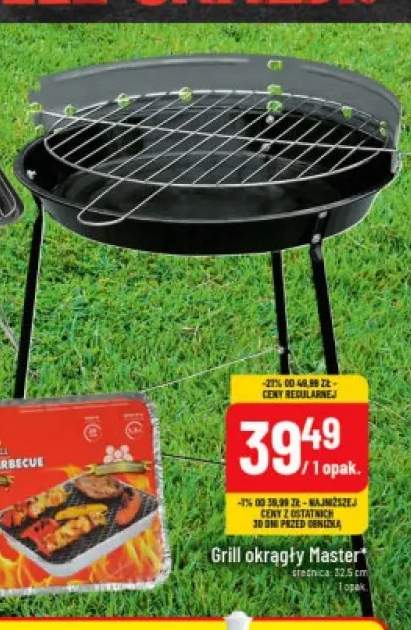 Grill okrągły Master średnica: 32,5cm