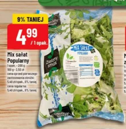 Mix sałat Popularny Zielony smak