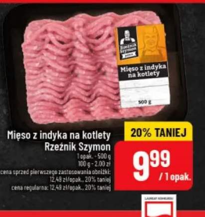 Mięso z indyka na kotlety Rzeźnik Szymon
