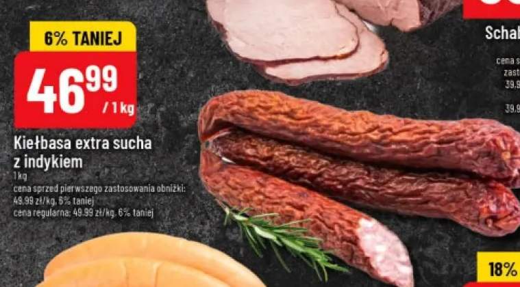 Kiełbasa extra sucha z indykiem