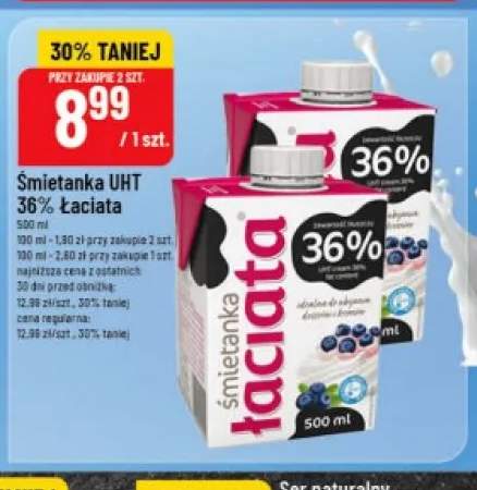 Śmietanka UHT 36% Łaciata