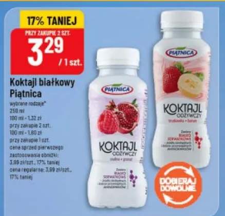Koktajl białkowy Piątnica malina i granat