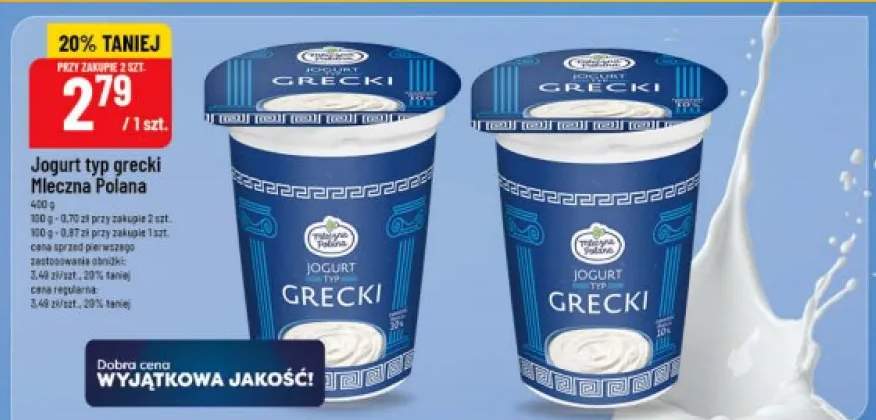 Jogurt typ grecki Mleczna Polana