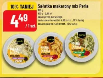 Sałatka Pełna Dobra makaron z sosem pomidorowym Perla