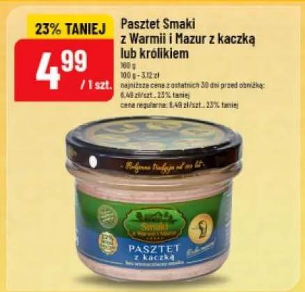 Pasztet Smaki z Warmii i Mazur z królikiem