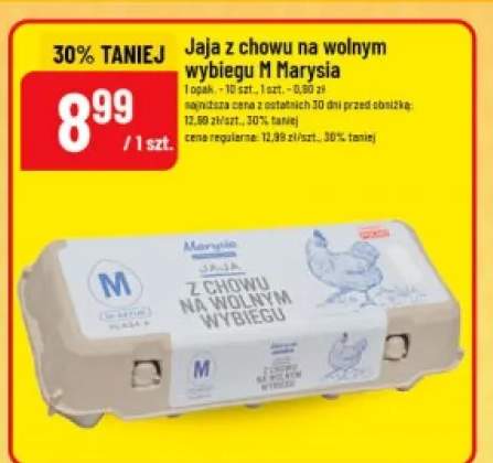 Jaja z chowu na wolnym wybiegu M Marysia