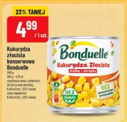 Kukurydza złocista konserwowa Bonduelle