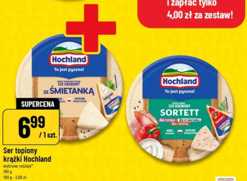 Ser topiony krążki ze śmietanką Hochland