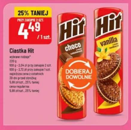 Ciastka Hit vanilla