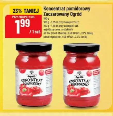 Koncentrat pomidorowy Zaczarowany Ogród
