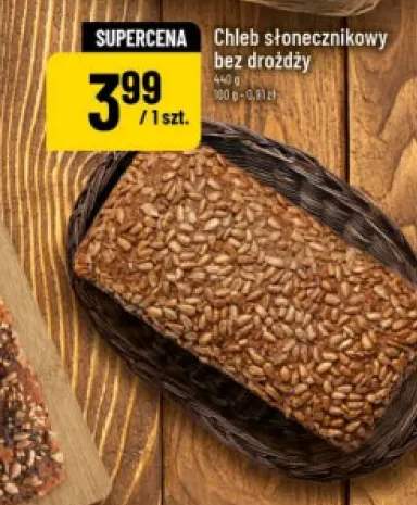 Chleb słonecznikowy bez drożdży