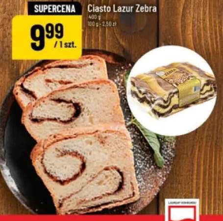 Ciasto Lazur Zebra