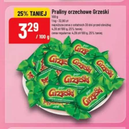 Praliny orzechowe Grześki