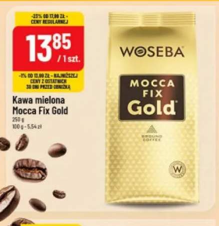 Kawa mielona WOSEBA Mocca Fix Gold