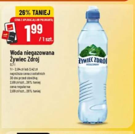 Woda niegazowana Żywiec Zdrój