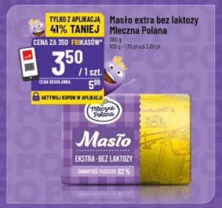 Masło extra bez laktozy Mleczna Polana