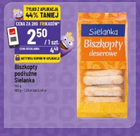 Biszkopty podłużne Sielanka