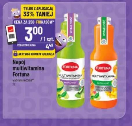 Napój multiwitamina z zielonych owoców Fortuna